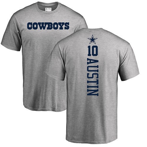 Men Dallas Cowboys Ash Tavon Austin Backer 10 Nike NFL T Shirt